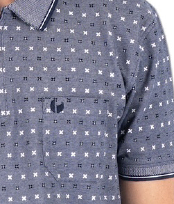 Maverick polo bluse med lynlås