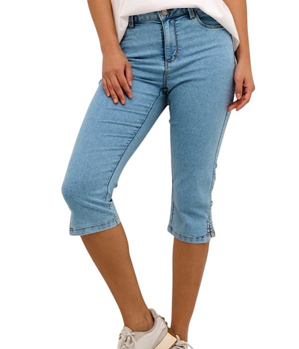 KAVicky capri jeans, lys blå denim