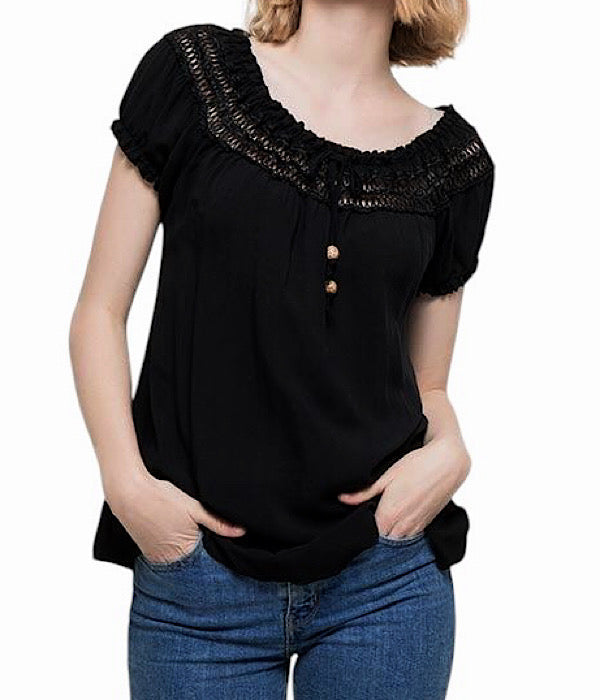 Nina top med bindebånd