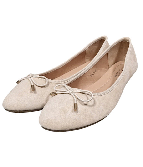 HS225 Ballerina sko, ensfarvet