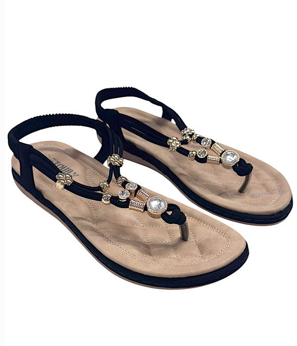 D381 Tåsandal med pynt