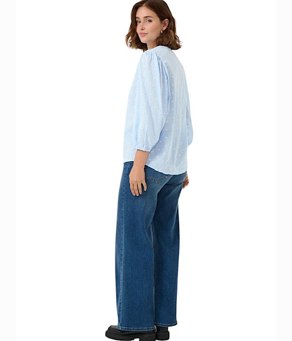 KAjollia bluse ensfarvet
