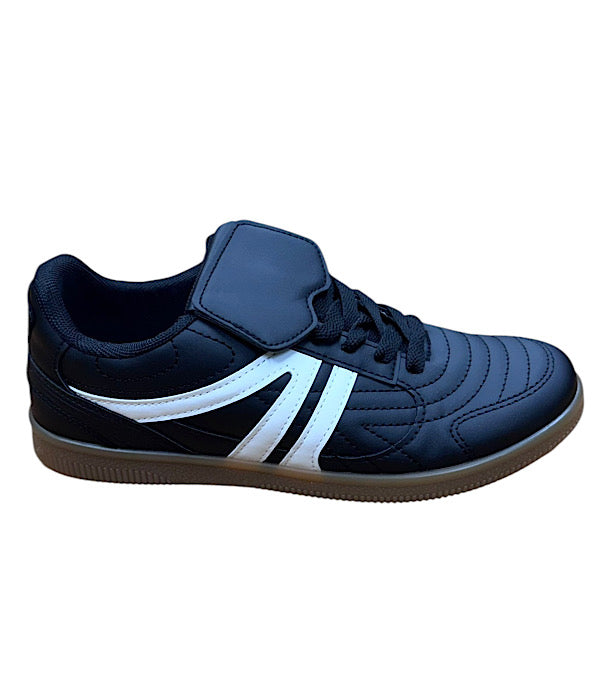 1197 Casual seakers flad sål, sort eller hvid