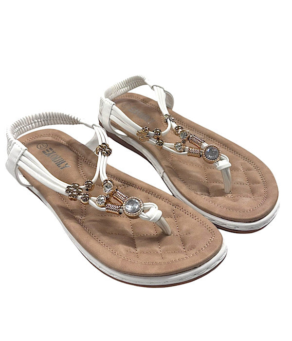 D381 Tåsandal med pynt