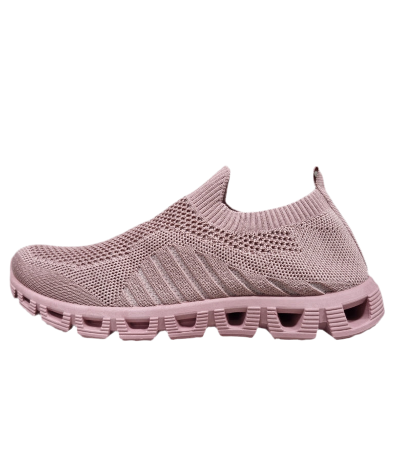 136 Sneakers ensfarvet, rose pink