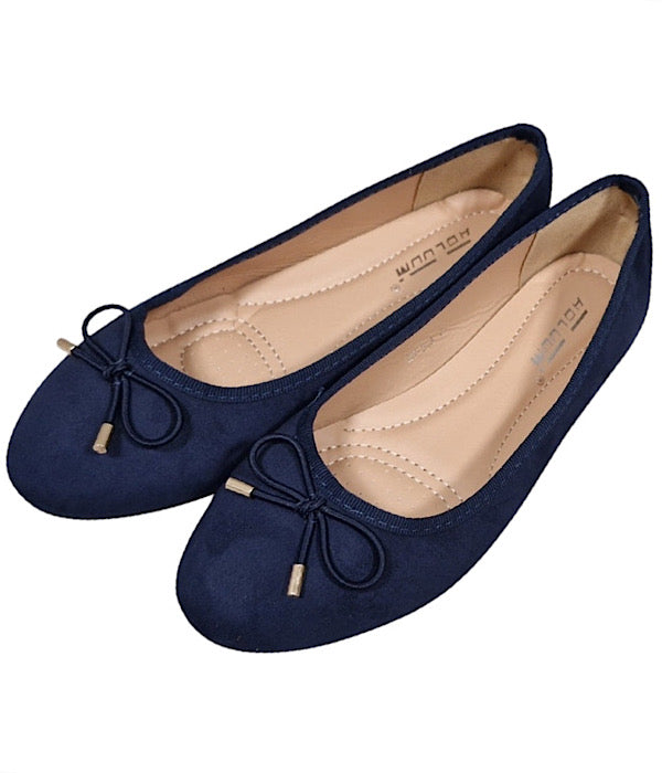 HS225 Ballerina sko, ensfarvet