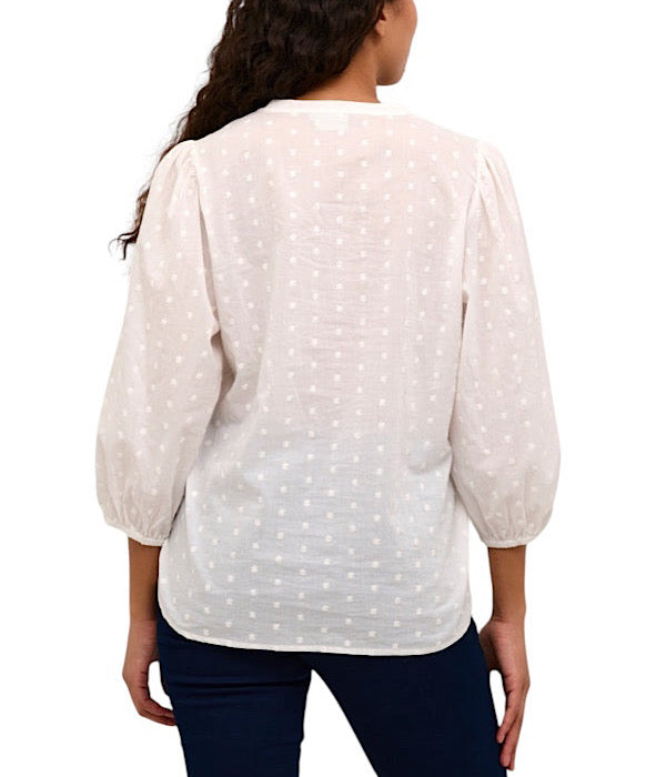 KAjollia bluse ensfarvet