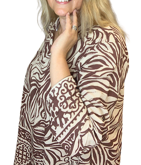 Mai tunic, brown