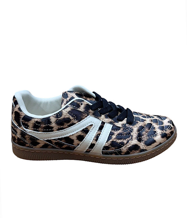 1197 Casual seakers flad sål - leo eller guld