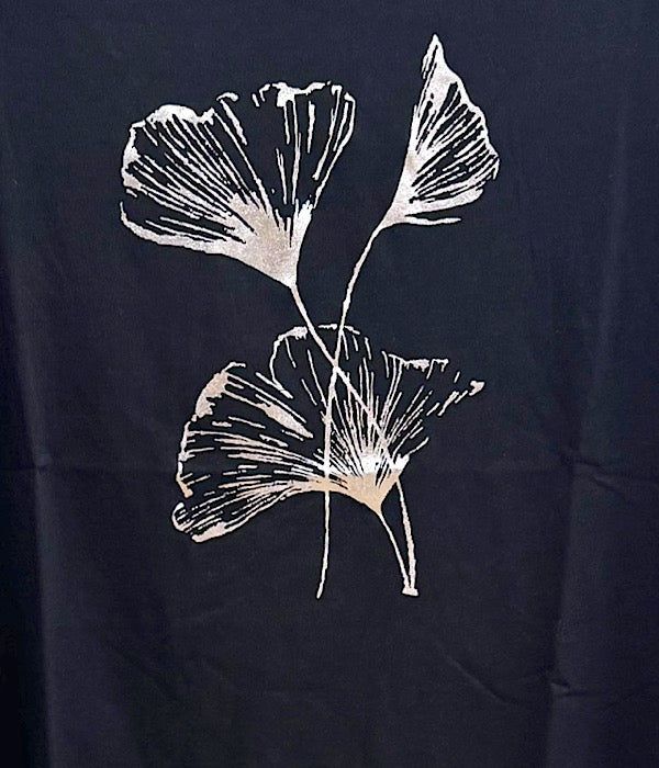 71106 T-shirt med sølvprint