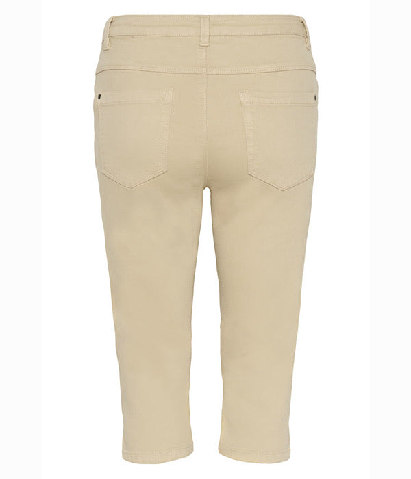 KAFFE Zelina capri jeans i beige