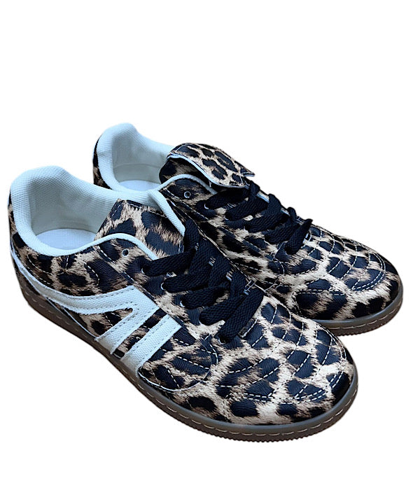 1197 Casual seakers flad sål - leo eller guld