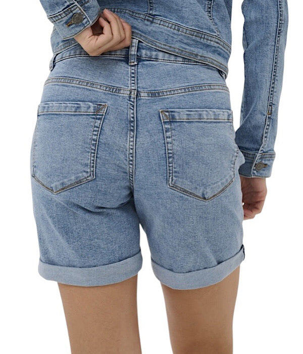 KAFFE KAVilma denim shorts i lys blå