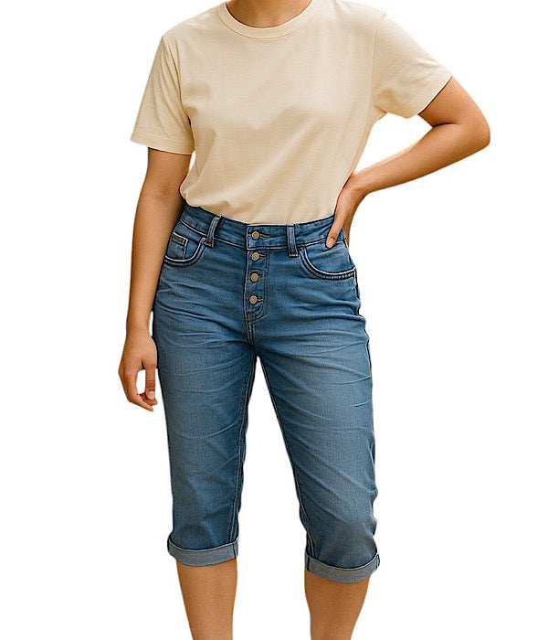 KAROSTAR 2788 knickers i lys denim