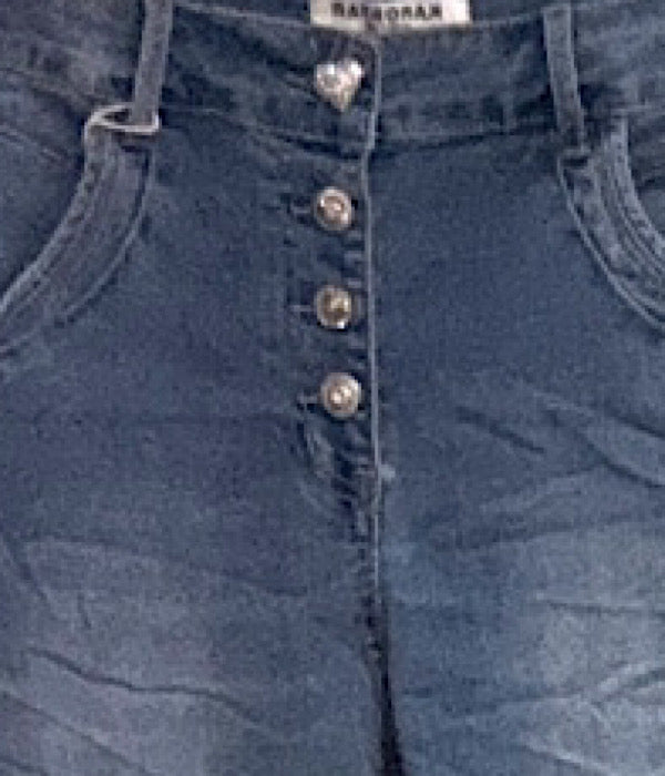 KA 2504 jeans, denim med knapper