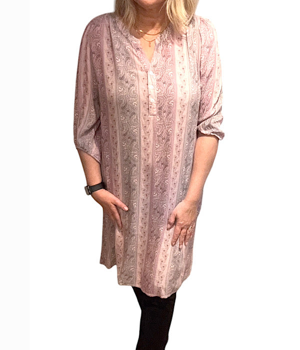 9587 Kjole print 05 rose