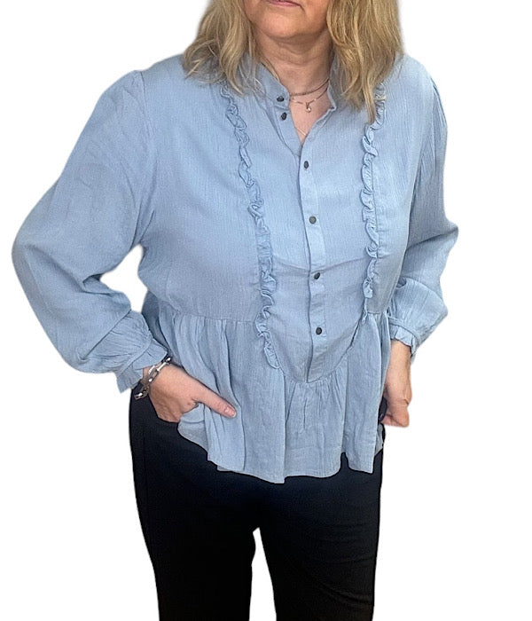 Kenna blouse, dust blue