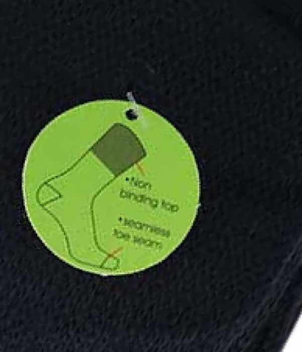 Bamboo diabetes strømper 3-pak, sort