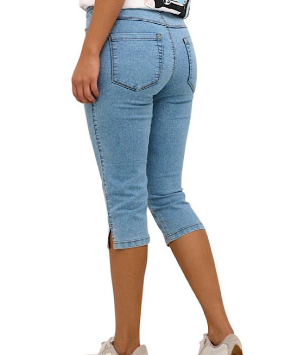 KAVicky capri jeans, lys blå denim
