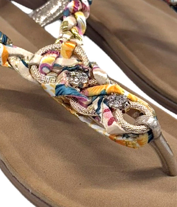 D377 Tåsandal, guld