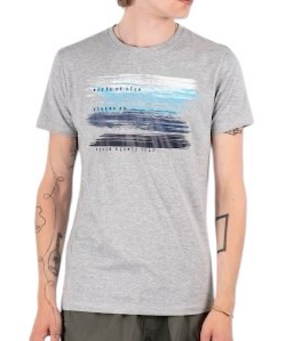 Aran t-shirt i lysgrå mix