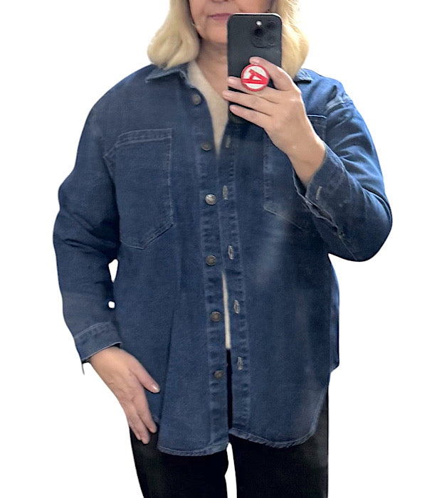 Cassiopeia Barbina jakke i mørk denim