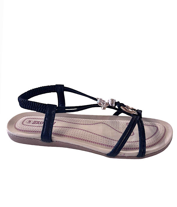D362 Sandal med pynt