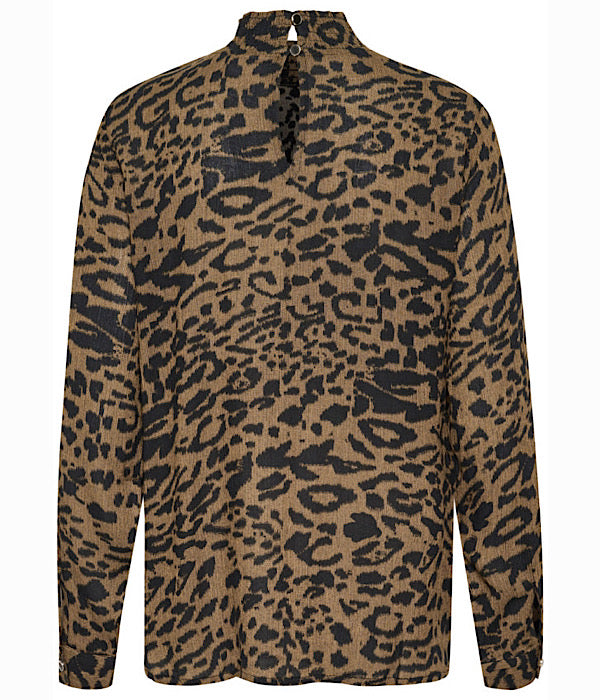 KAamber bluse med lange ærmer, leo