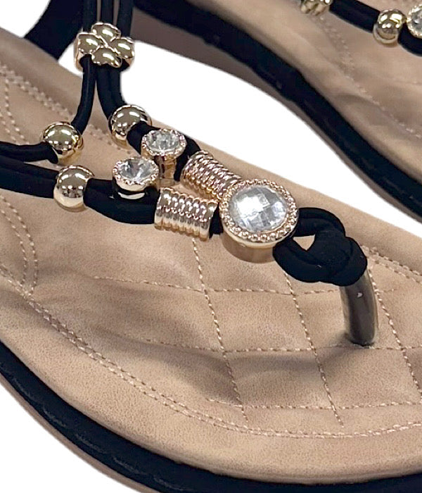 D381 Tåsandal med pynt