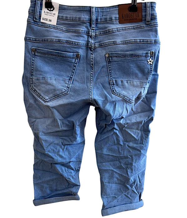 KAROSTAR 2788 knickers i lys denim