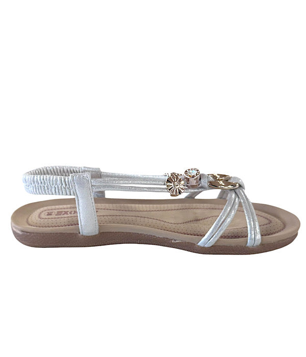D362 Sandal med pynt