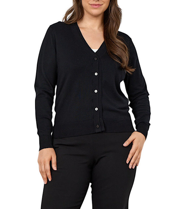 Wasabi Samanda 27 cardigan i sort