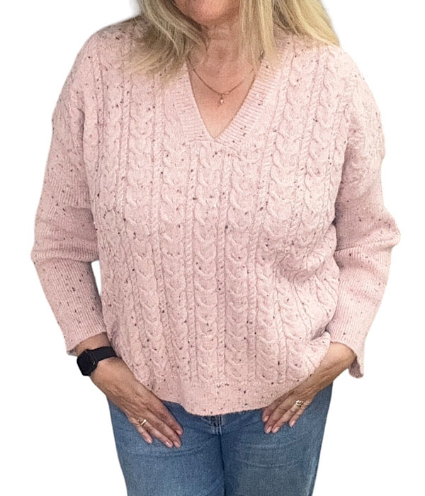 Bynata v-hals strik sweater
