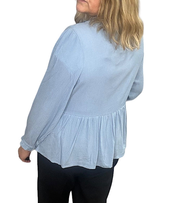 Kenna blouse, dust blue