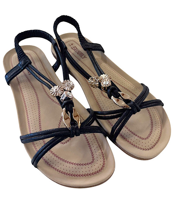 D362 Sandal med pynt