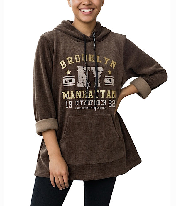 9960 Brooklyn bluse, brun