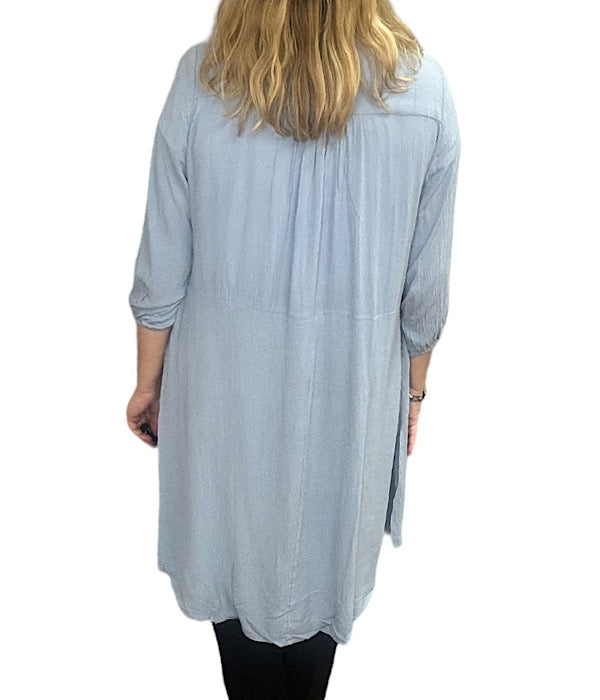 Janne tunic, dusty blue
