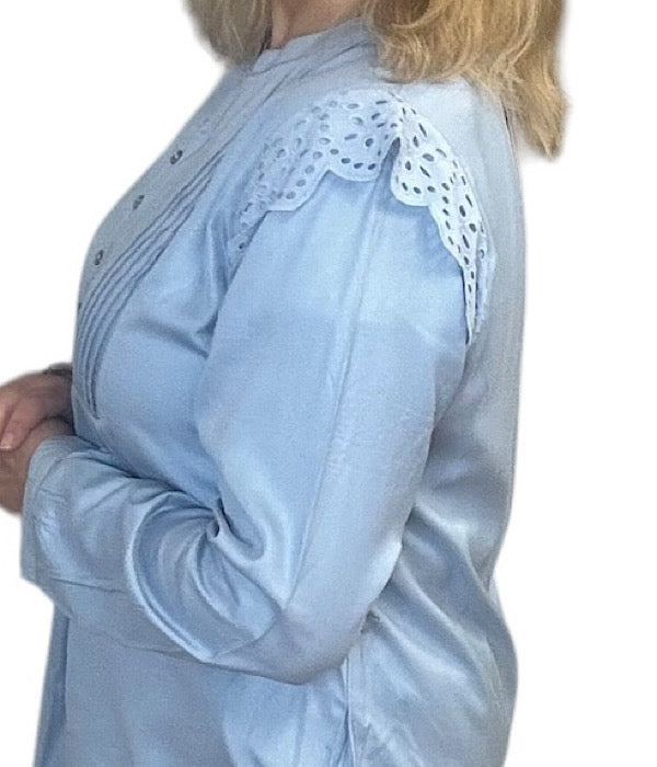 Yve tunic, dusty blue