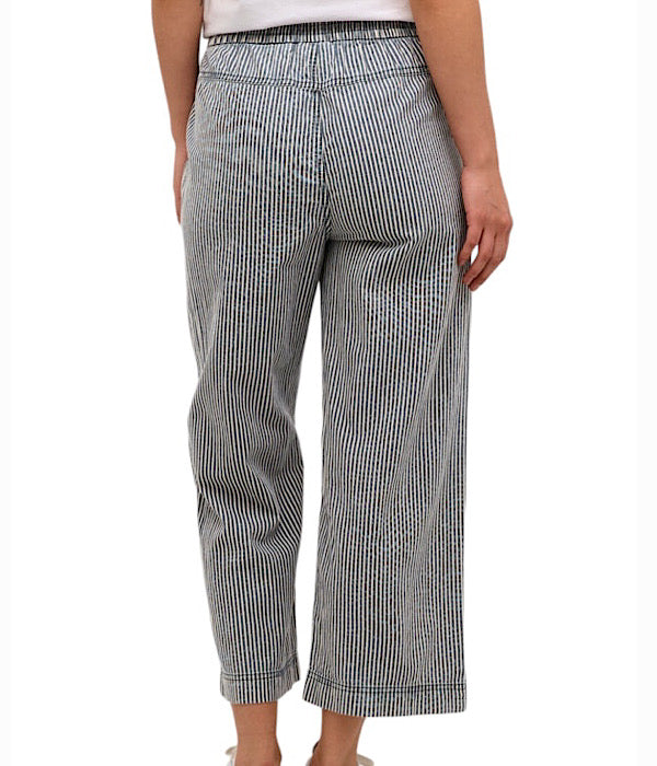 KAnaya stribede brede stumpede bukser