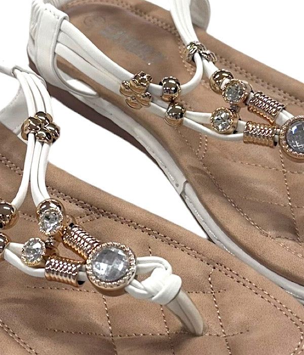 D381 Tåsandal med pynt