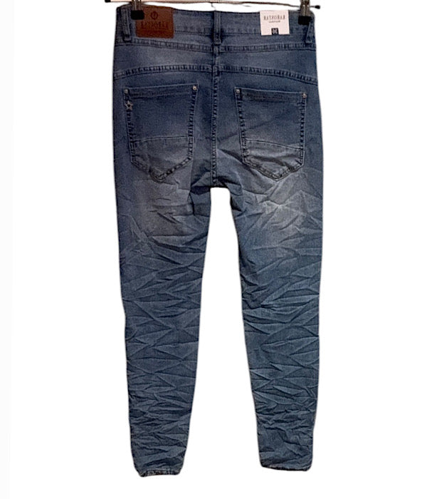 KA 2526 jeans, denim med knapper