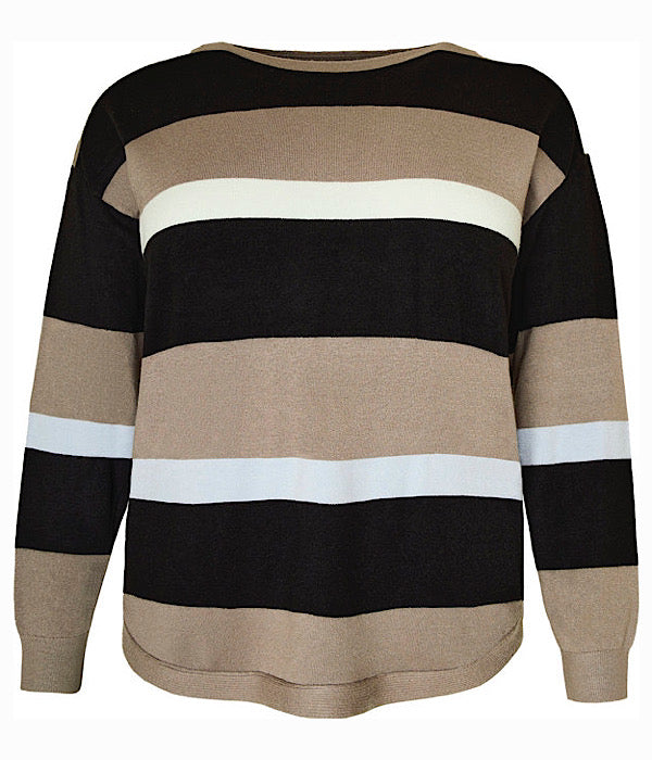 Cassiopeia Luline strik bluse stribet