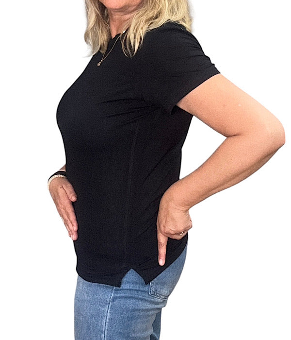 VT2619C Bamboo T-shirt i sort