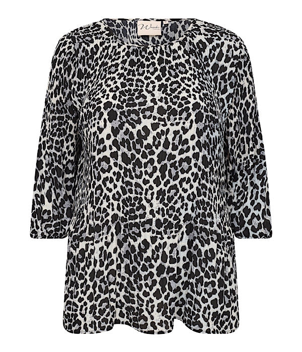 Wasabi Vanja 1 bluse, leo print