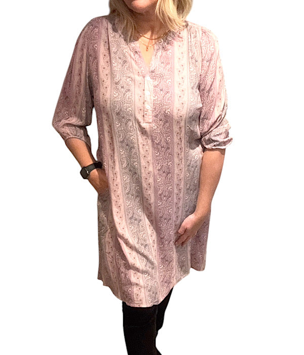 9587 Kjole print 05 rose