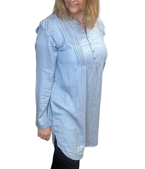 Yve tunic, dusty blue