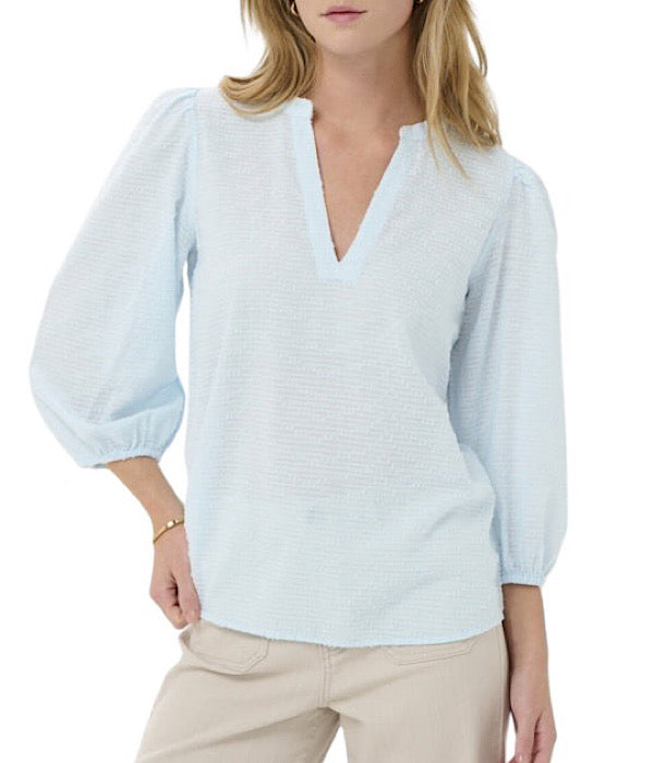 Kaffe Kapenelope bluse i lys blå