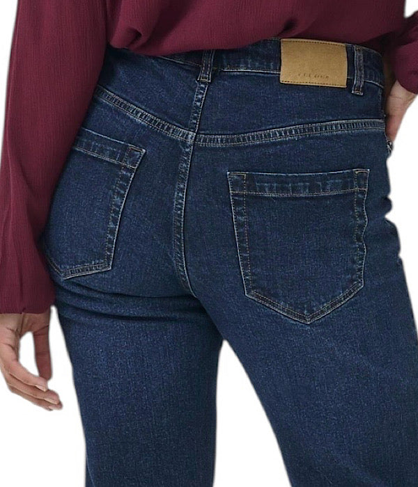 KAFFE Maris denim jeans, mørk blå