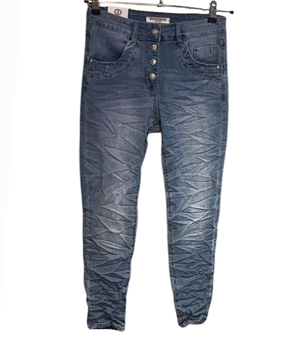 KA 2526 jeans, denim med knapper