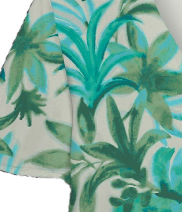 VMsmilla ss v-neck top, birch ditte